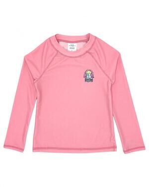 NEW FEATHER 4 ARROW kids' sunset session long sleeve rashguard in flamingo pink